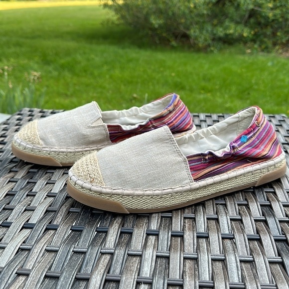 Nwot SPERRY TOP-SIDER Women's Laurel Reef Espadrille - Oatmeal/Caribbean Stripe - Picture 14 of 16